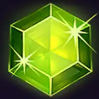 Green hexagon gem