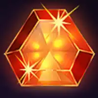 Orange hexagon gem